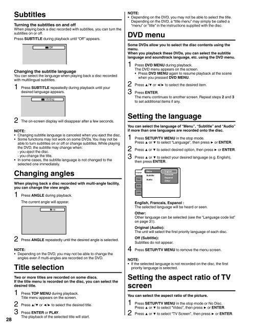 LCD HDTV with Built-in DVD Player Operating Guide for L26D103