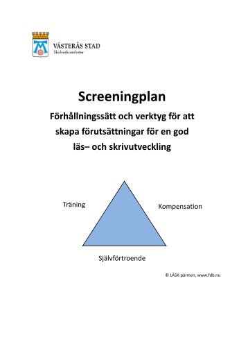 Screeningplan 2013 - VÃ¤sterÃ¥s stad