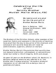 mutien marie - Christian Brothers of the Midwest