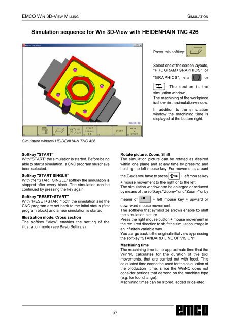 3DView manual milling - Emco Maier GmbH