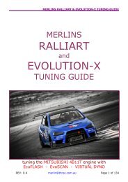 Merlins Ralliart and EvoX TUNING GUIDE Version K.pdf - EvoScan