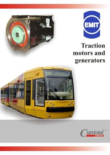 Traction motors and generators - Cantoni Group