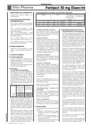 Ferinject 50 mg Eisen/ml