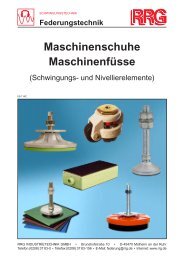 Maschinenschuhe Maschinenfüsse - RRG Industrietechnik GmbH