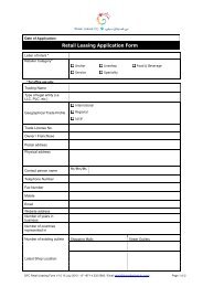 Retail Leasing Application Form - Dubai Festival City