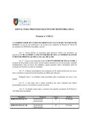 edital monitoria - direito maceiÃ³ - Curso de Direito da Faculdade ...