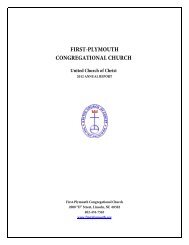 2012 Annual Report - First- Plymouth Congregational Church