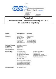 Protokoll - Gipserunternehmerverbandes der Zentralschweiz