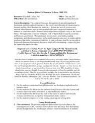 Business Ethics Fall Semester Syllabus (BAD 335) Instructor ...