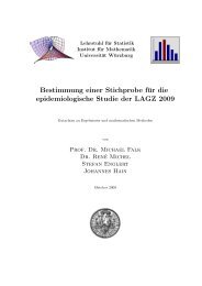 Bestimmung einer Stichprobe fÃ¼r die epidemiologische Studie der ...