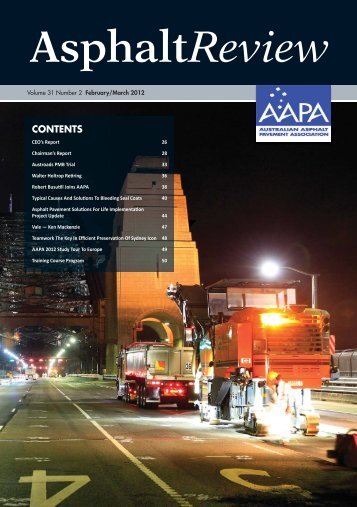 Asphalt Review - Volume 31 Number 2 (Feb / Mar 2012) - Australian ...