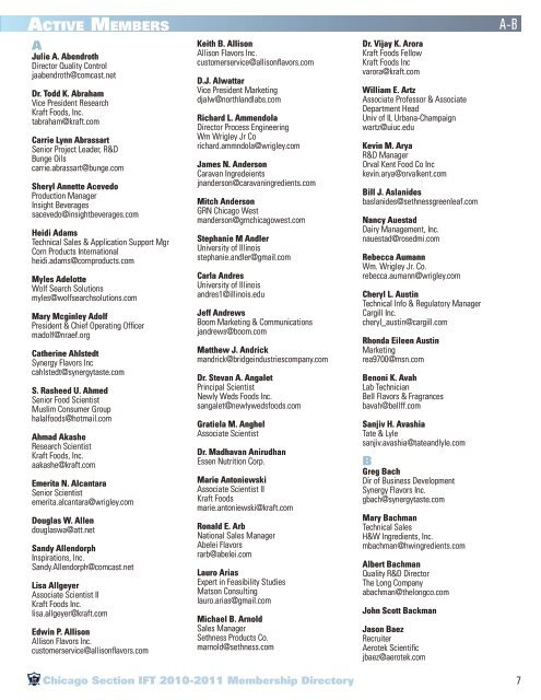 2010-2011 Membership Directory - CSIFT