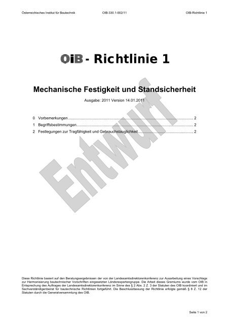 OIB-Richtlinie 1