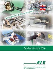 Geschäftsbericht 2010 - AV.E