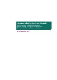 Language disadvantage and dyslexia - Dyslexia International