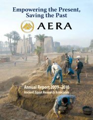 Download a PDF of our 2010 Annual Report - Ancient Egypt ...