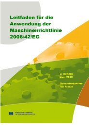 Leitfaden fÃ¼r die Anwendung der Maschinenrichtlinie 2006/42/EG