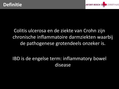 Screening van colitis patienten - Jeroen Bosch Ziekenhuis