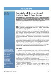 Omental and Retroperitoneal Hydatid Cyst: A Case Report