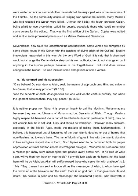ISLAM FOR BEGINNERS BRS 107.pdf - CUEA