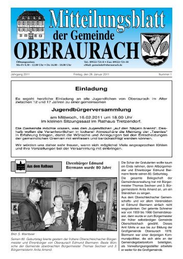 für den Bau - Oberaurach