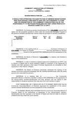 Sample Format for CA Board Resolution of Waiver of Rights