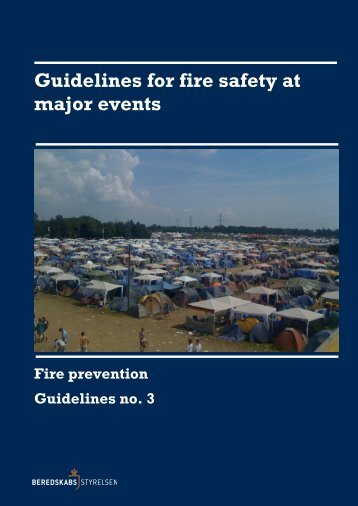 Guidelines for fire safety at major events