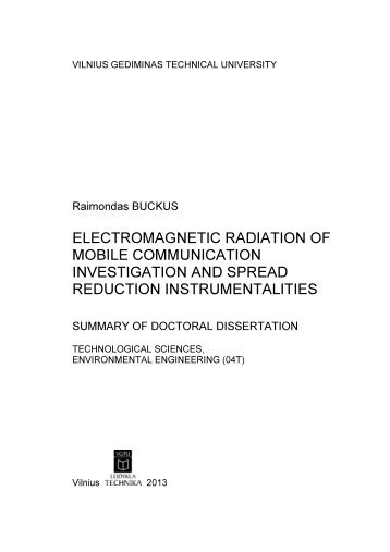 electromagnetic radiation of mobile communication investigation ...