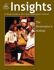 The Shoemaker's Holiday - Utah Shakespearean Festival