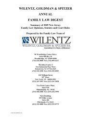 Family Law Digest 2009 - Wilentz, Goldman & Spitzer