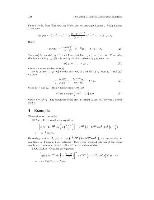 Bounded Oscillation Of Higher Order Neutral Differential Equations ...