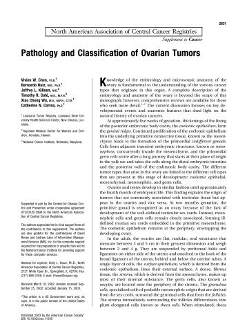 Pathology and Classification of Ovarian Tumors - Cursuri Medicina