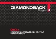 910Ic Owner's Manual - Diamondback Fitness