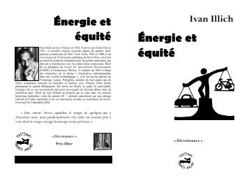 Ivan Illich Energie et Ã©quitÃ© - PDF (855 ko) - Infokiosques.net