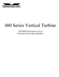 480 Series Vertical Turbine - American Marsh Pumps