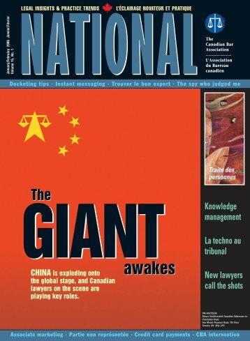 The Canadian Bar Association - National (English) - July/August 2012