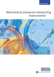 Mechanical pressure - WIKA Polska