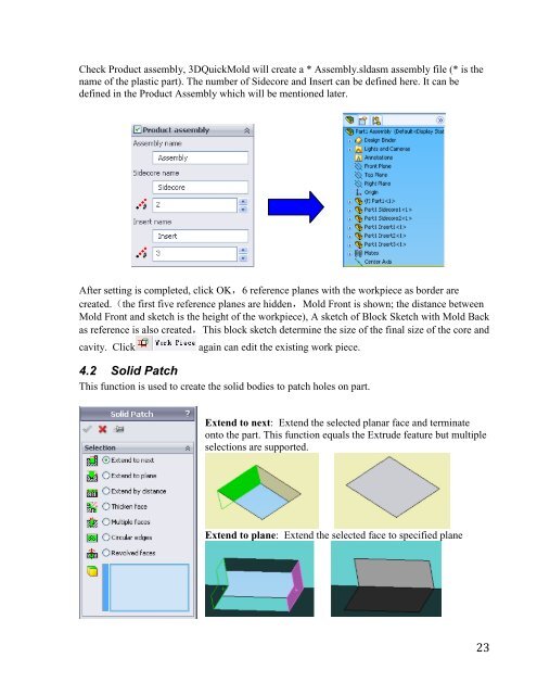 3DQuickMold Training Manual - 3D CAD/CAM Design Software