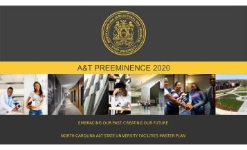 A&T PREEMINENCE 2020 - North Carolina A&T State University