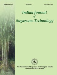 Volume 26 December 2011 - Indian Institute of Sugarcane Research