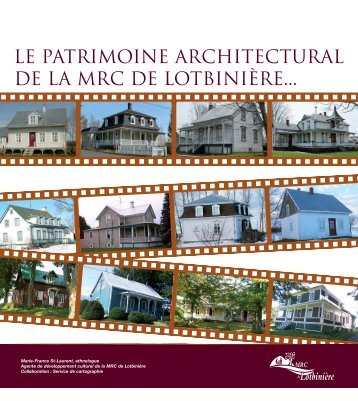 Chroniques de caractÃ©risation du patrimoine bÃ¢ti - MRC LotbiniÃ¨re