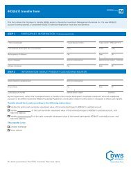 403(b)(7) - DWS Investments