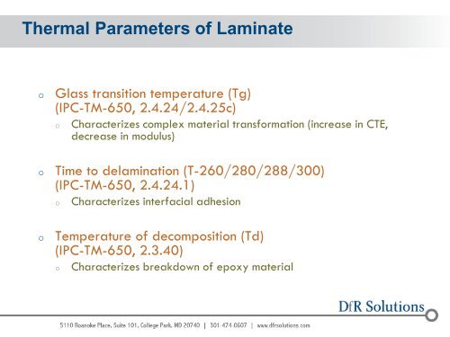 Design for Reliability: PCBs - DfR Solutions