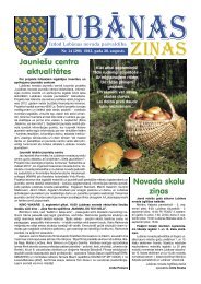 2013. gada 14. numurs - Lubānas novads