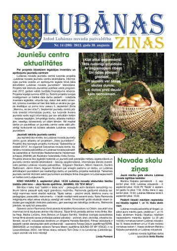 2013. gada 14. numurs - Lubānas novads