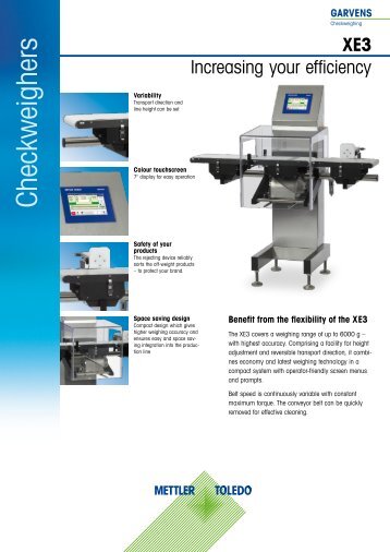 Checkweighers - METTLER TOLEDO