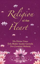 Religion of the Heart - Sri Chaitanya Saraswat Math