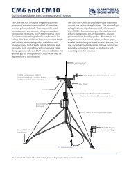 CM6 and CM10 Tripods - Campbell Scientific Australia