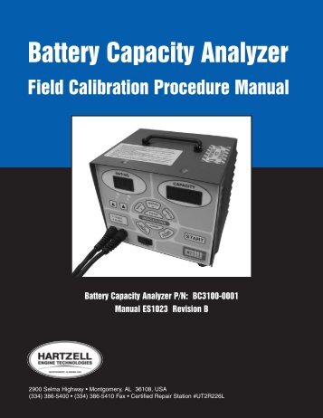 Battery Capacity Analyzer - Hartzell Engine Technologies