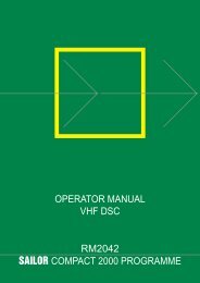 operator manual vhf dsc rm2042 sailor compact 2000 ... - Polaris-as.dk